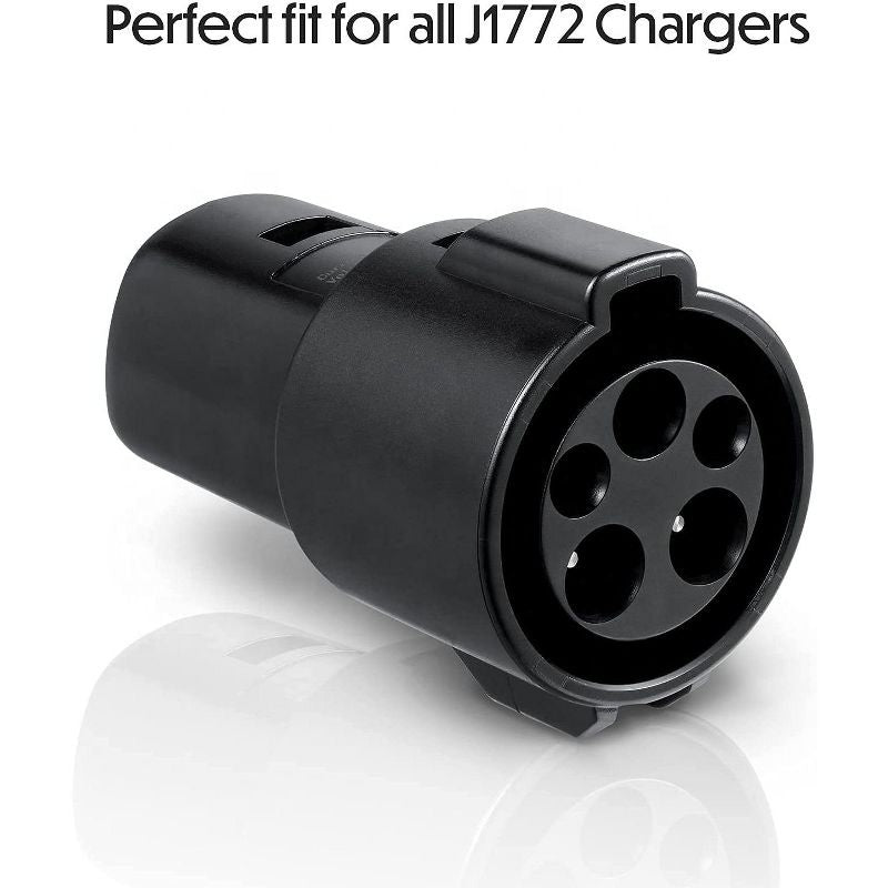 EVBASE Tesla to J1772 Charging Adapter 80A MAX/240VAC Compatible with  Mobile and Wall Connector