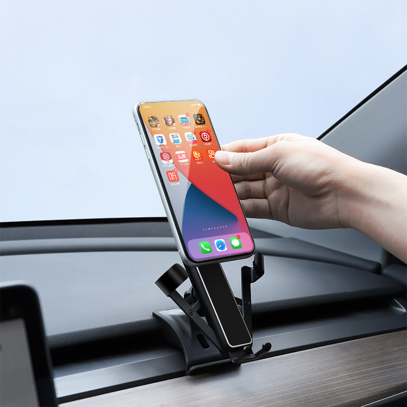 EVBASE Tesla Model 3 Y Phone Holder Navigation Anti-shake Phone Mount
