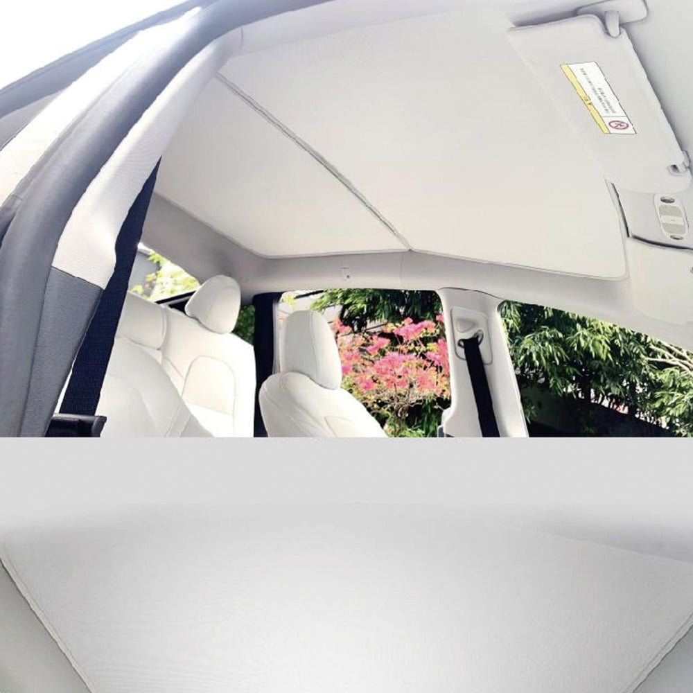 EVBASE Tesla Model 3 Y einziehbarer Sonnenschutz Glasdach Sonnenschutz -  EVBASE-Premium EV&Tesla Accessories