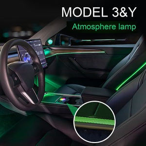 Tesla Model 3 Y Ambiente Light Laser Etched LED 64 colors atmosphere light Tesla