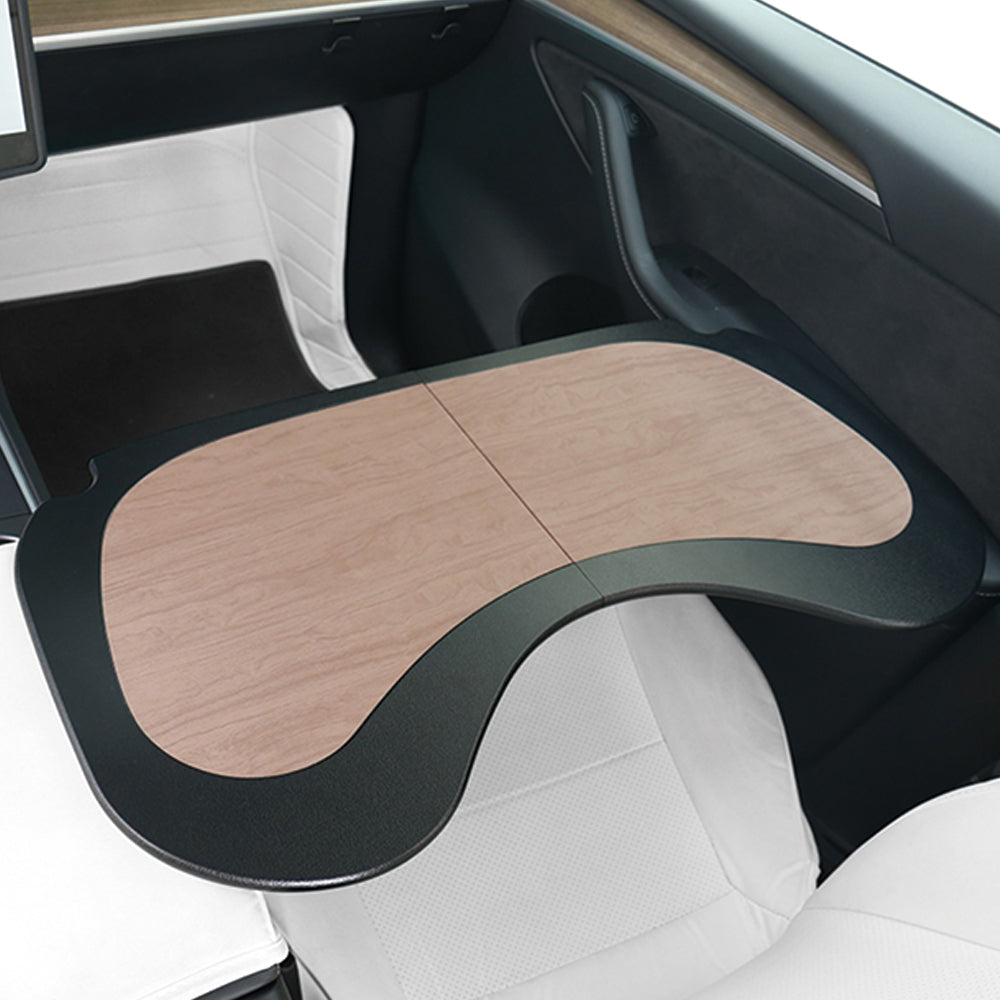 Model 3 Model Y Folddable Table Tray Wood Grain Small Table for Tesla