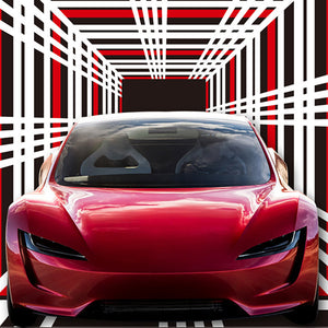 Tesla PLAID Sports Car logo Cover para el modelo 3 Y X S