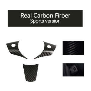 EVBASE Carbon Fiber Tesla Steering Wheel Middle frame Cover For Model 3 Y