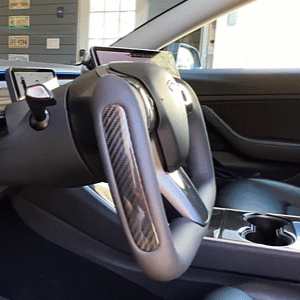 Model 3 Model Y Yoke steering wheel Nappa black for Tesla