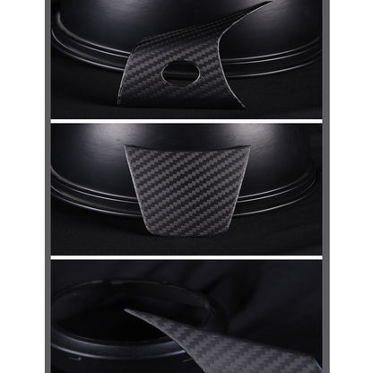 EVBASE Carbon Fiber Steering Wheel Middle frame Cover For Tesla Model 3 Y