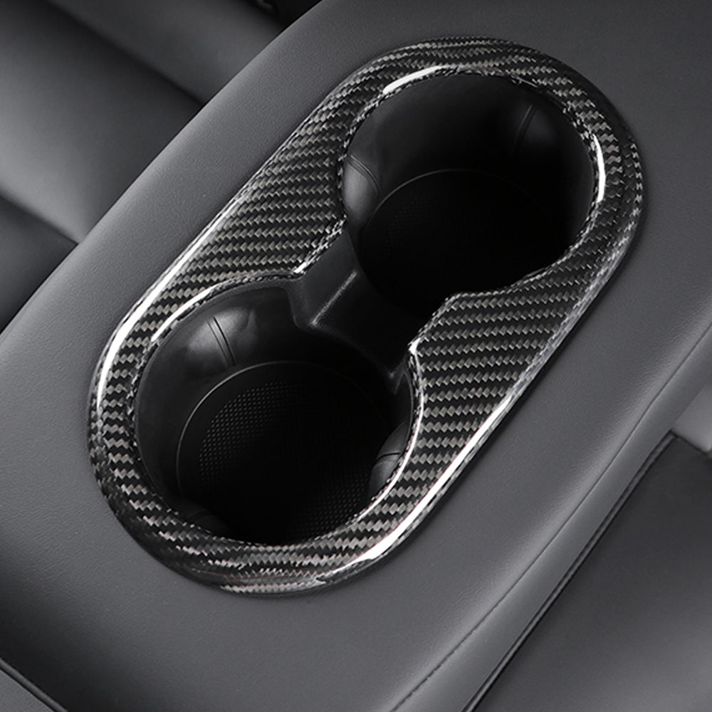 Tesla back seat clearance cup holder