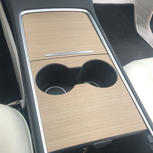 EVBASE Model 3 Y Center Console in Legno Grano di Protezione Adesivo