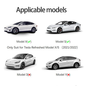 Protezione per schermo EVBASE Model X S Protezione per schermo in vetro temperato per Tesla Model S X 2021-2023