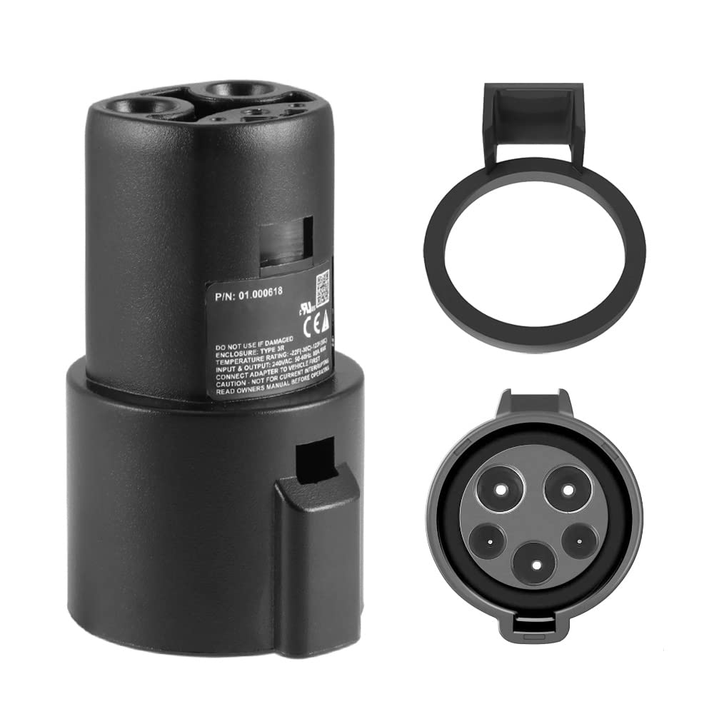 EVBASE Tesla to J1772 Charging Adapter 80A MAX/240VAC Compatible with -  EVBASE-Premium EV&Tesla Accessories