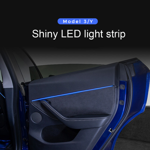 Tesla Model 3 Y Ambiente Luce Laser Incisa LED 64 colori luce atmosfera Tesla