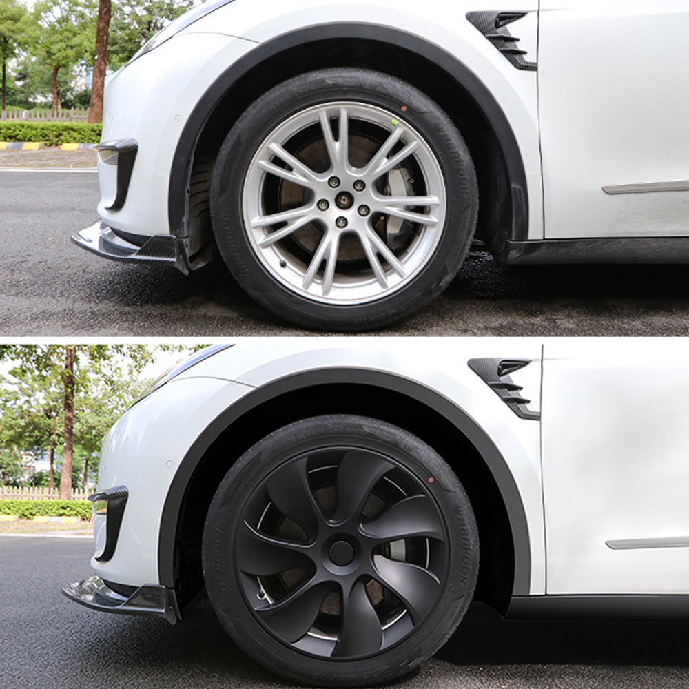 EVBASE Tesla Model Y Hubcap 19-inch Induction Wheel Covers Matte