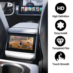 EVBASE Model X S Protector de pantalla Protector de pantalla de vidrio templado para 2021-2023 Tesla Model S X