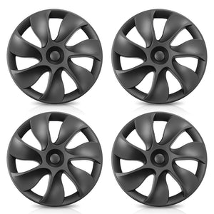 EVBASE Tesla Model Y Hubcap 19-inch Induction Wheel Covers Matte 4PCS for Tesla Model Y Accessories 2020-2024 Year
