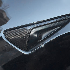 Eosnow Seitenkamera-Blinker-Schutzabdeckung Ersatz für Tesla Model 3 Model Y,  glnzend schwarz