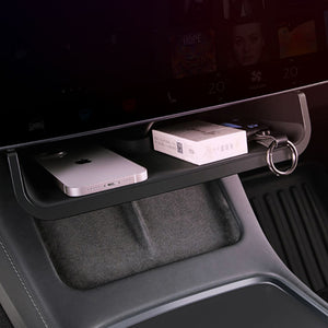 EVBASE Tesla Model 3 Y Mittelkonsole Organizer Tray Magnetische Aufbewahrungsbox unter dem Bildschirm