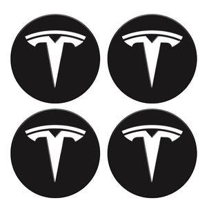 Logotipo de Tesla Modelo 3 Y Tapas de cubo de rueda Logotipo de la cubierta central 4PCS