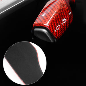 EVbase Model Y Model 3 Carbon Fiber Column Gear Shift Cover Tesla Steering Lever Cover Real Carbon Fiber