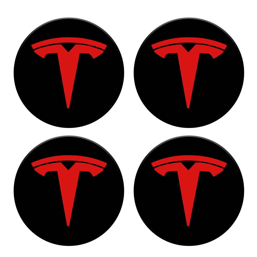 Tesla Logo Modell 3 Y Radnabenkappen Center Cover Logo 4 Stück