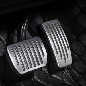 EVBASE Tesla Model 3 Y Pedales antideslizantes Pastillas Silver Brake Pedal Covers Tesla Accesorios