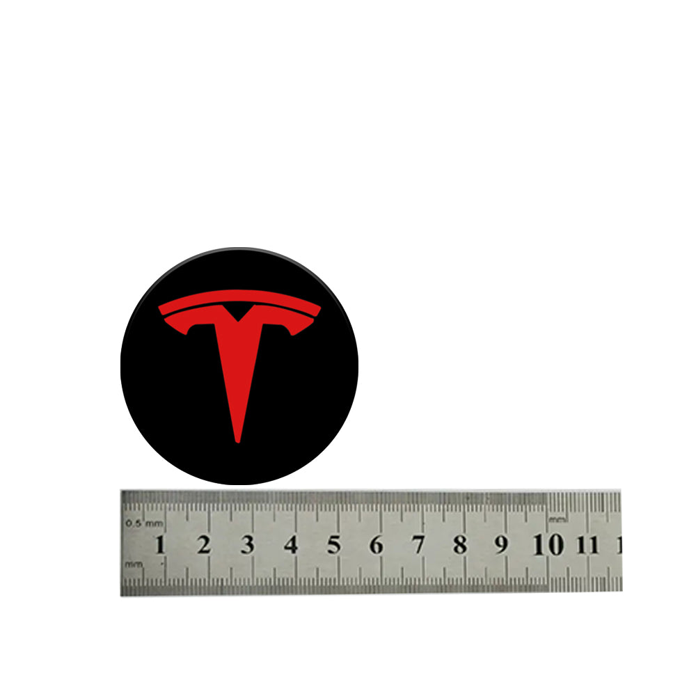 Tesla Logo Model 3 Y Wheel Hub Caps Center Cover Logo 4PCS - EVBASE-Premium  EV&Tesla Accessories
