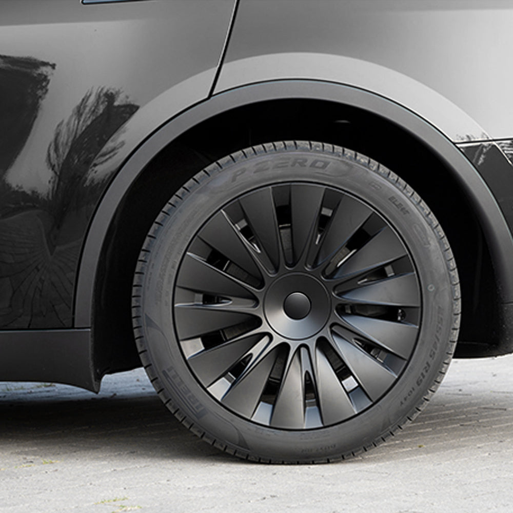 2023 New Tesla Wheel Caps Model Y Induction Wheel Covers 19 inch Matte 4PCS for Gemini Wheels