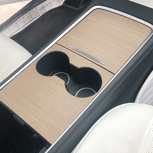 EVBASE Model 3 Y Center Console Wood Grain Protector Sticker 2017