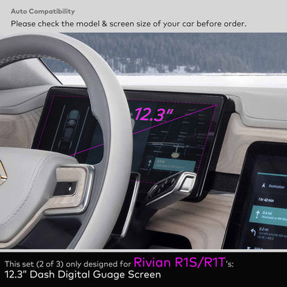 R1T/R1S Tempered Glass Screen Protector for Rivian Interior Accessories