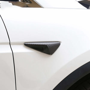 EVBASE Fibra de carbono Tesla Side Camera Turn Signal Cover para el modelo 3 Y X S
