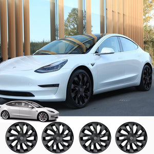 EVBASE Tesla Model 3 Radabdeckung 18 Zoll Induktions-Radkappen für Tesla Model 3 Zubehör
