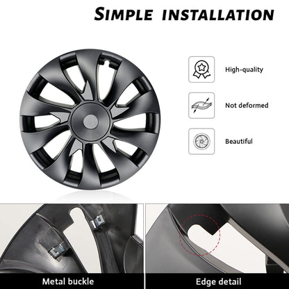 Model 3 Wheel Cover 18 inch Induction Hubcaps for Tesla 2017-2023 Model 3 Accessories