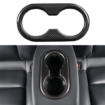 Model 3 Y Real Carbon Fiber Center Console Cup Holder Cover for Tesla