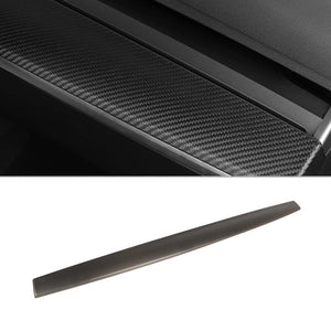 EVBASE Real Carbon Fiber Tesla Dashboard Front Door Cover Trim para el modelo 3 Y