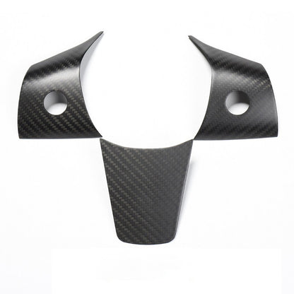 EVBASE Carbon Fiber Steering Wheel Middle frame Cover For Tesla Model 3 Y