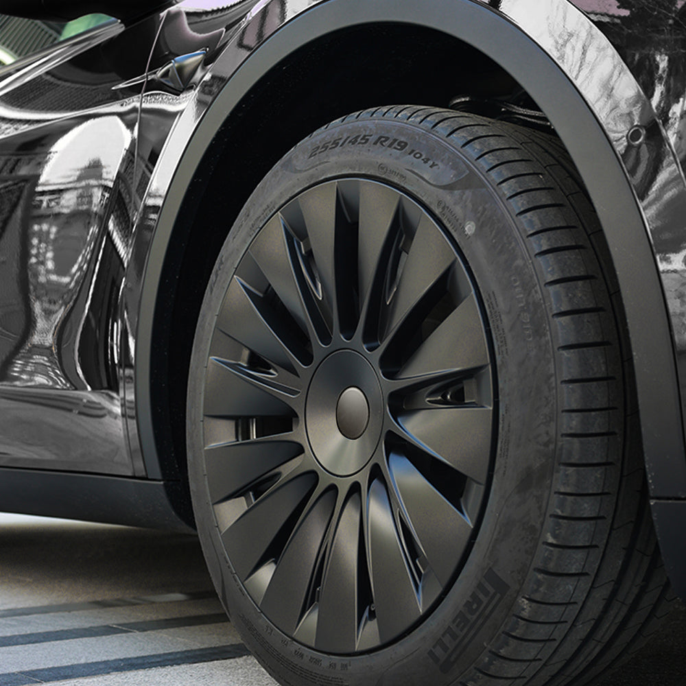 Tesla Wheel Caps Model Y Induction Wheel Covers 19 inch Matte 4pcs for Gemini Wheels