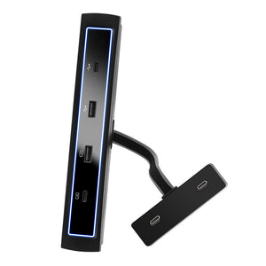 特斯拉 Model 3 Y 中控台 USB HUB 適配器 4 合 1 USB 中控台智慧感測器特斯拉