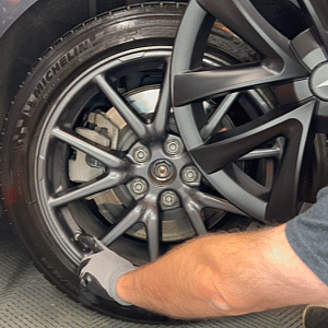 EVBASE Tesla Model 3 Cubierta de rueda arácnida 18 pulgadas Sport Model S Versión a cuadros Tapa de rueda 4PCS Mate